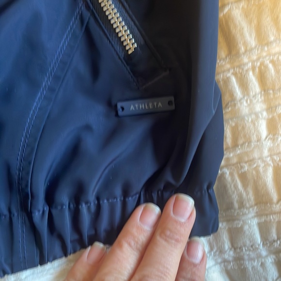 Navy Athleta bomber jacket - Picture 5 of 7